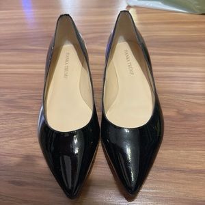 Ivanka Trump Flats Black Patent Leather
